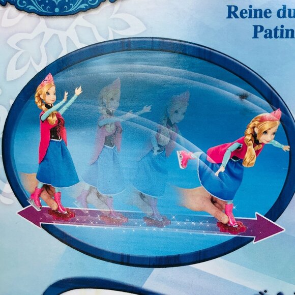 New in Box-Mattel Disney Frozen  Ice Skating Anna 11.5" - Picture 7 of 15